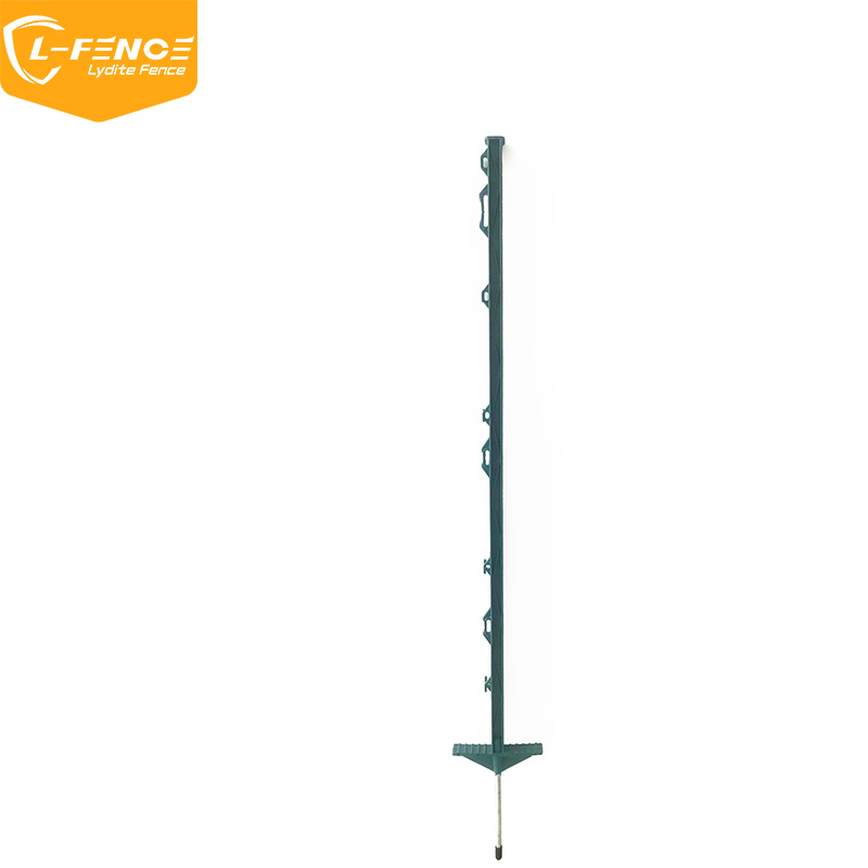 Lydite MLD-056 Electric Fence Posts 105 cm, 8 Lugs, Black
