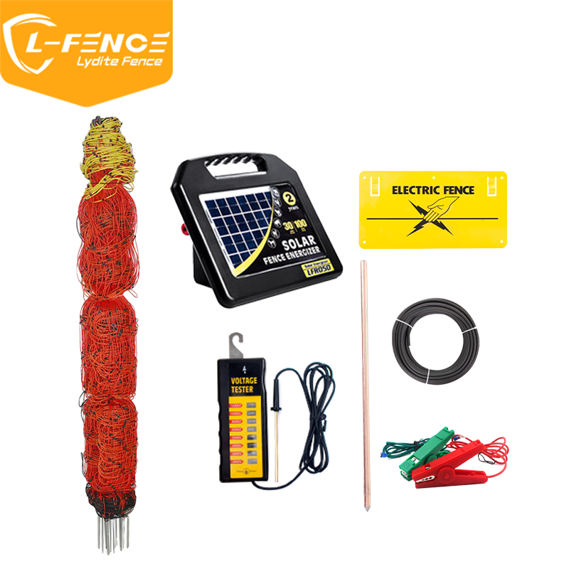 Lydite MLD-068S3K Electric Fence kits for sheep with 0.5J solar energizer