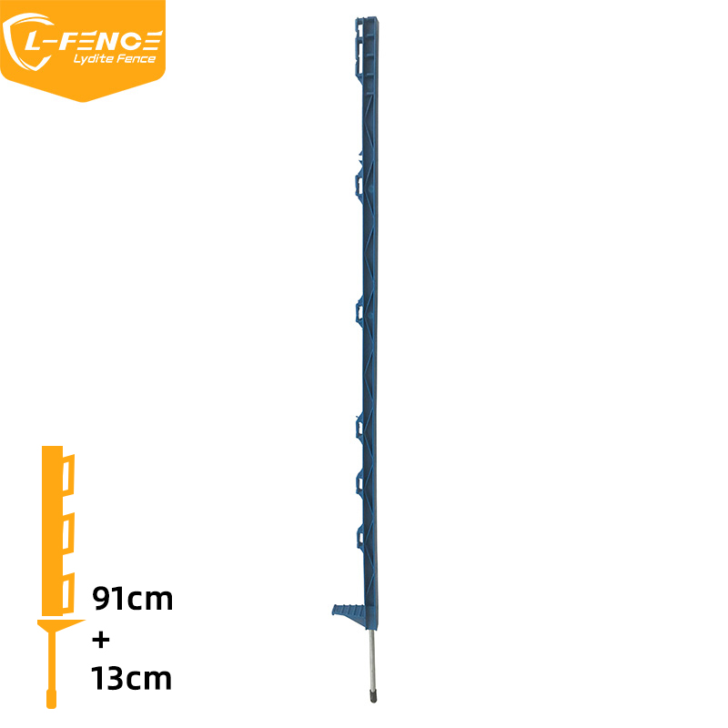 Lydite MLD-0591 Step-in Plastic Fence Post with Anti- return, blue 104cm