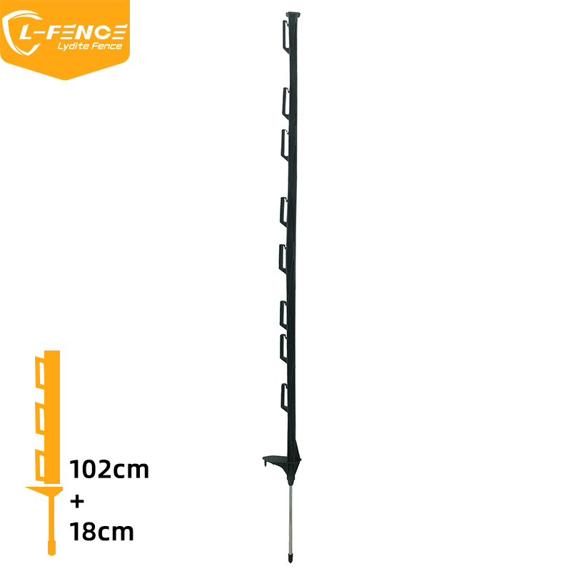 Lydite MLD-058 ECO Electric Fence Post 155cm, Black
